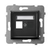 ARIA Obudowa gniazda pojedynczego typu Keystone prosta czarny metalik GPK-1U/p/33 OSPEL