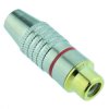 Red Gold Plated RCA Phono Socket