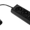 Przedłużacz do UPS 3-gniazda z/u 10A /H05VV-F 3x1 0,3m/ z wtykiem IEC C14 PS-PCU 370