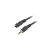 Przedłużacz audio Mini Jack 3.5mm M/F 3PIN 3m czarny - Lanberg CA-MJFJ-10CC-0030-BK