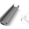 Narożny Profil Alu Anoda Srebrny 2010Mm, Max Szer Taśmy 12Mm