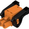 Socket header, 2 pole, pitch 5 mm, straight, orange, 1016340000