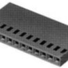 Socket housing, 3 pole, pitch 2.54 mm, straight, green, 925366-3