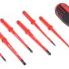 Zestaw wkrętaków Bahco Pozidriv, płaska 7 szt.