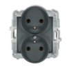 Icon Mechanizm Gniazda Podwójnego Do Ramki Z Uziemieniem 2X(2P+Z) (Bez...