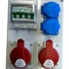 Rozdzielnica elektryczna CEE 2x16A 2x230V z bezpiecznikami 99V-3