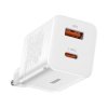 Baseus Super Si Pro CCSUPP-E02 30W szybka ładowarka sieciowa z gniazdem USB QC3.0 oraz USB-C PD 3.0