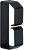 tehalit Klamra do przewodów BA6 40x80mm PVC czarna B400803