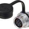 Złącze okrągłe żeńskie push-pull Weipu SF1212/S7, 7 pin, 125 V/AC, IP67, do lutowania