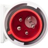 Wtyczka tablicowa (zwrotnica faz) 32A 5P 400V czerwona IP67 TWIST 778252-6