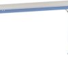 Manuflex AU7129.5012 Stół roboczy UNIVERSAL z płytą dekoracyjną PCW, szer. X gł. X wys. = 2000x1000x722-1022 mm niebiesk