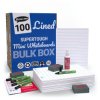 Show-me A4 SUPERTOUGH Lined Drywipe Boards - Bulk box of 100 sets