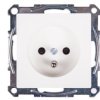 Merten System M Gniazdo Pojedyncze Z/U 16A Ip20 Z Przesłonami Biel Polarna...