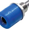 Gniazdo bananowe Żeński Połączenie lutowane typ Gniazdo bananowe Niebieski 24A RS PRO rozmiar 4 mm