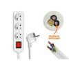 Przedłużacz elektryczny 3m/3gn z.u.+wył. / Lx9540