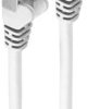 Patch cable, RJ45 plug, straight to RJ45 plug, straight, Cat 6A, S/FTP, LSZH, 0.5 m, white, BS75711-A0.5W