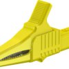 Alligator clip, yellow, max. 20 mm, L 82.2 mm, CAT II, socket 4 mm, 66.9755-24