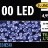 Lampki Bulinex 100led niebieskie 4,95m sznur