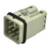 Wtyk; Han D; 09360082632; 8 torów; 3A; poliwęglan; proste; sprężynowy; 10A; 50V; szary; 0,25÷1,5mm2; IP65; Harting; RoHS