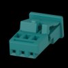 Socket, unequipped, 3 pole, straight, 1 row, blue, 9-1718346-1