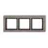 DECO Ramka 3 potrójna uniwersalna - beton (ramka: ciemnoszary: spód: czarny) ciemnoszary 28-12-DRB-3 KARLIK