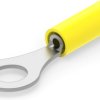 Insulated ring cable lug, 0.12-0.4 mm², AWG 26 to 22, 3.68 mm, M3.5, yellow, 8-326875-1