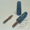 Wtyczka bananowa BS425 TB-niebieska 4mm RoHS