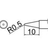 Grot uniwersalny stożek 0.5mm JV-TP33N do stacji iSolder-40 PT AOYUE T12