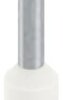 Insulated wire end ferrule, 0.75 mm², 14 mm/8 mm long, DIN 46228-4, UL 486F-E, white, 2100118