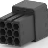 Socket housing, 9 pole, pitch 3.5 mm, straight, black, 1-2040444-3
