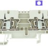 Through terminal block, spring balancer connection, 0.5-4.0 mm², 4 pole, 24 A, 8 kV, dark beige, 1608600000