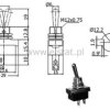 Przełącznik hebelkowy stabiiny ON-OFF 2pin