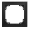 DECO Ramka uniwersalna pojedyncza z tworzywa DECO Soft czarny mat 12DRSO-1