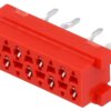 Micro-MaTch gniazdo żeńskie 8-pin THT na PCB Układ 2x4 7-215079-8