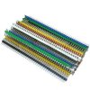 Zestaw 30 sztuk pojedynczych złączek męskich 40-pinowych 2,54 mm kolorowych miedzianych komponentów PCB do projektów DIY z Ardui