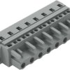 Socket header, 8 pole, pitch 7.5 mm, angled, gray, 231-208/027-000
