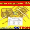 Zestaw rezystorów przewlekanych 0,25W x 160 szt. szereg E3