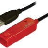 LINDY Kabel USB USB 2.0 Złącze męskie USB-A, Złącze żeńskie USB-A 8.00 m czarny 42780