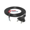 Kabel zasil. 1,5-1,9 z wt. płask czarny Przyłącze BC