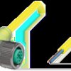 Sensor actuator cable, M12 cable socket, angled, A to open end, 3 pole, 5 m, PVC, yellow, 4 A, 456413