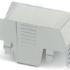 Upper part of housing, ABS/PC, (W x H x D) 35.1 x 74.65 x 36.95 mm, light gray, for enclosure, 1075106
