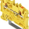2-wire feed-through terminal, spring-clamp connection, 0.25-2.5 mm², 1 pole, 17.5 A, 8 kV, yellow, 2201-1206