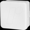7340160 Damp area distribution box E1210ws, 80x80x37 mm, IP55, white/whi