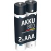 Nickel metal hydride-battery, 1.2 V, 800 mAh, HR03, AAA, 5030982, package with 2 pieces