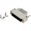 D-Sub connector housing, size: 4 (C), straight 180°, cable Ø 10.5 mm, PBT, black, 165X10169X