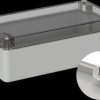 5U220010-T Industrial housing, 160 x 80 x 55 mm, IP66, light gray