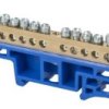 ZKL00-12EB Listwa zaciskowa zerowa 12 zacisków 400V 30A (na szynę TH35)