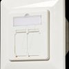 CCGP89250IV Flush-mounted, RJ45 socket, 2-gang