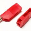 25.403.1 wtyk bananowy / gniazdo bananowe 4mm, 60V / 32A, czerwony