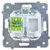 KARO Gniazdo komputerowe pojedyncze RJ45 kat.5e MMC czekoladowy metalik GPK-1S/K/m/40